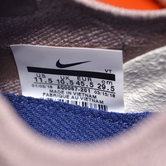 Mens Nike Epic React Flyknit Diffused Taupe Blue Sneakers  AQ0067-201 SizeUS11.5 - Picture 9 of 10